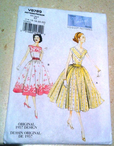 Mad Men Party Dress Pattern 36&quot; Bust 1957 Fitted Bodice from